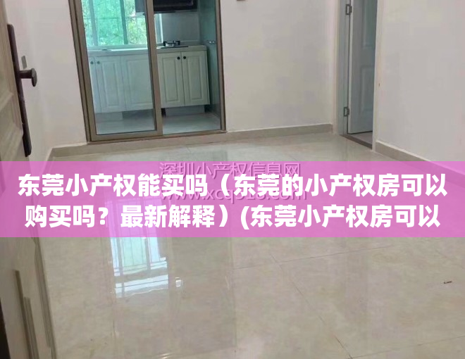 东莞小产权能买吗（东莞的小产权房可以购买吗？最新解释）(东莞小产权房可以买吗落户吗)