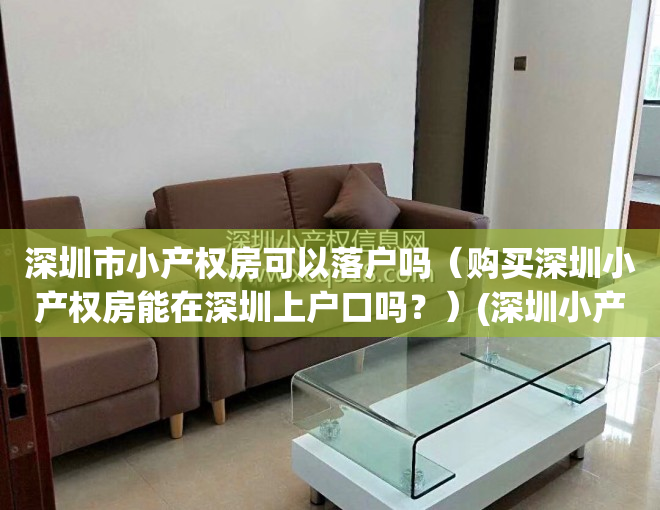 深圳市小产权房可以落户吗（购买深圳小产权房能在深圳上户口吗？）(深圳小产权可以落户口了)