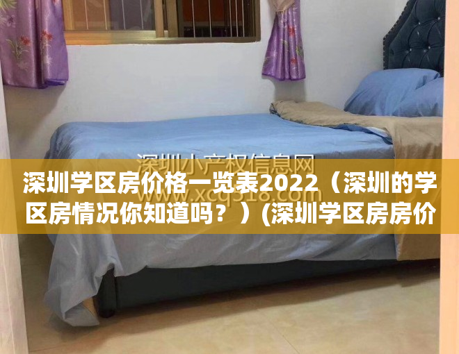 深圳学区房价格一览表2022（深圳的学区房情况你知道吗？）(深圳学区房房价多少钱一平方)