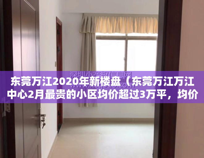 东莞万江2020年新楼盘（东莞万江万江中心2月最贵的小区均价超过3万平，均价14302元平）