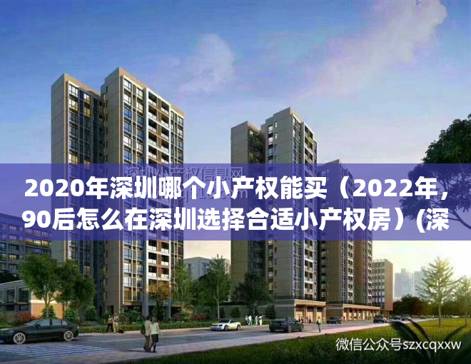 2020年深圳哪个小产权能买（2022年，90后怎么在深圳选择合适小产权房）(深圳哪里的小产权房值得买)