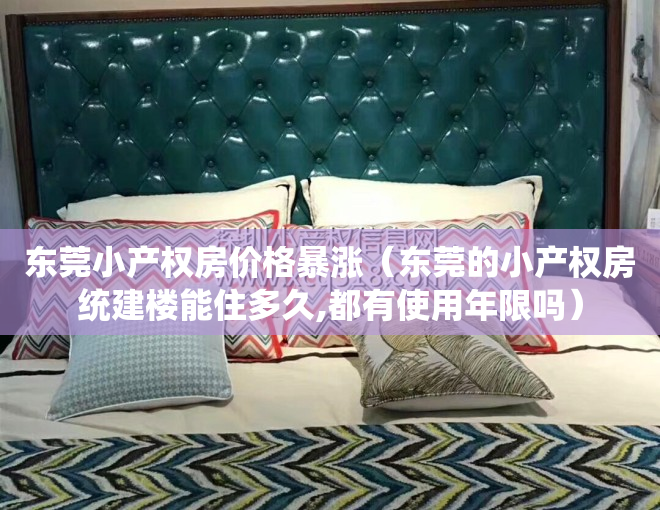 东莞小产权房价格暴涨（东莞的小产权房统建楼能住多久,都有使用年限吗）