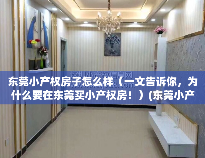 东莞小产权房子怎么样（一文告诉你，为什么要在东莞买小产权房！）(东莞小产权房有升值空间吗?)
