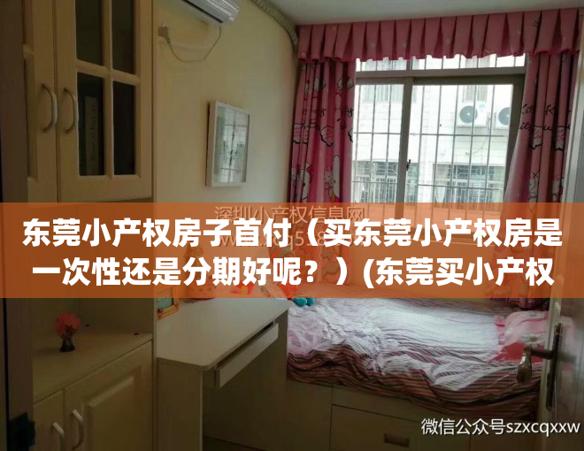 东莞小产权房子首付（买东莞小产权房是一次性还是分期好呢？）(东莞买小产权房套路)