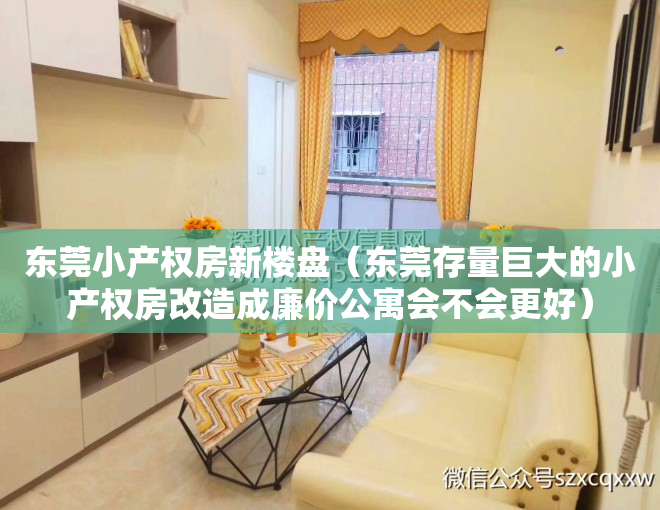 东莞小产权房新楼盘（东莞存量巨大的小产权房改造成廉价公寓会不会更好）