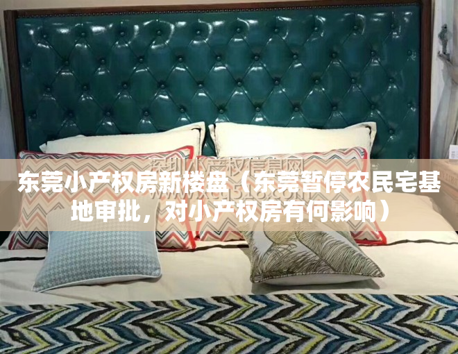 东莞小产权房新楼盘（东莞暂停农民宅基地审批，对小产权房有何影响）