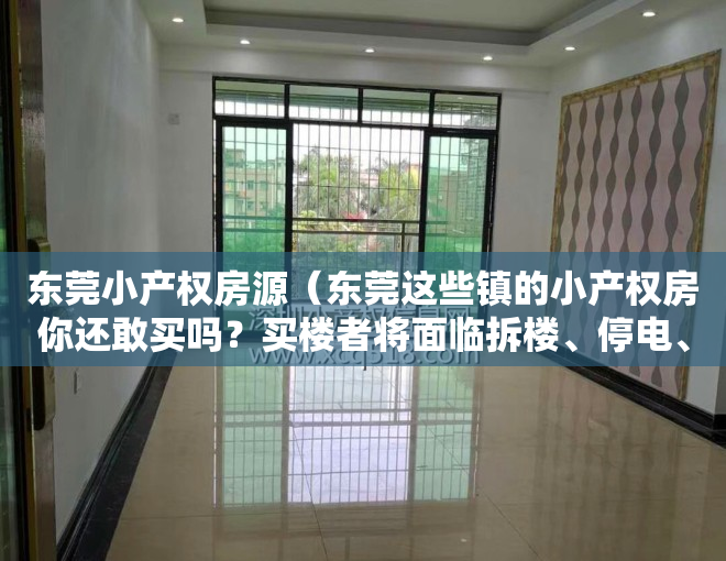 东莞小产权房源（东莞这些镇的小产权房你还敢买吗？买楼者将面临拆楼、停电、停水）