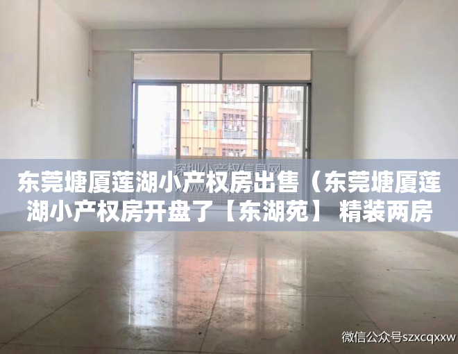东莞塘厦莲湖小产权房出售(东莞塘厦莲湖小产权房开盘了【东湖苑】 精装两房 338万套起 带天燃气)