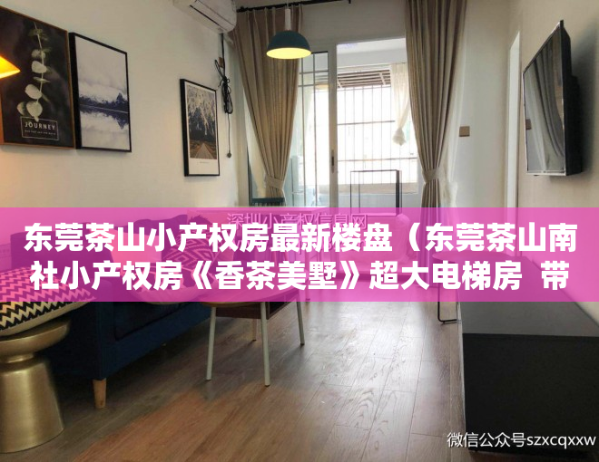 东莞茶山小产权房最新楼盘（东莞茶山南社小产权房《香茶美墅》超大电梯房  带超豪华装修  超大阳台正规报建发绿本  东岳公园茶叶市场300米 《香茶美墅》）