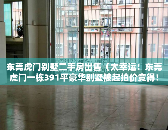 东莞虎门别墅二手房出售（太幸运！东莞虎门一栋391平豪华别墅被起拍价竞得！）