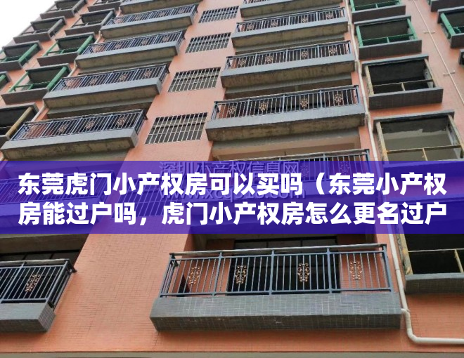 东莞虎门小产权房可以买吗（东莞小产权房能过户吗，虎门小产权房怎么更名过户）