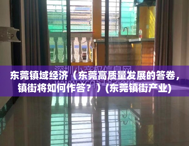 东莞镇域经济（东莞高质量发展的答卷，镇街将如何作答？）(东莞镇街产业)