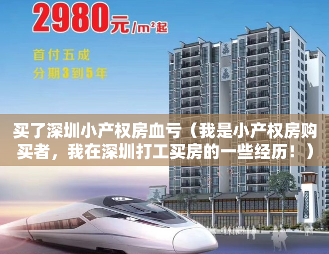 买了深圳小产权房血亏（我是小产权房购买者，我在深圳打工买房的一些经历！）