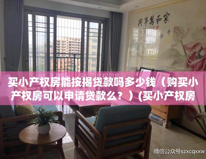 买小产权房能按揭贷款吗多少钱（购买小产权房可以申请贷款么？）(买小产权房子可以贷款吗)