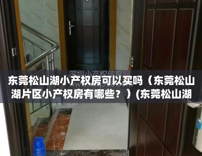 东莞松山湖小产权房可以买吗（东莞松山湖片区小产权房有哪些？）(东莞松山湖小产权房价2020最新价格)