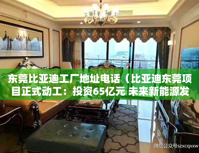 东莞比亚迪工厂地址电话（比亚迪东莞项目正式动工：投资65亿元 未来新能源发动机将是东莞造）