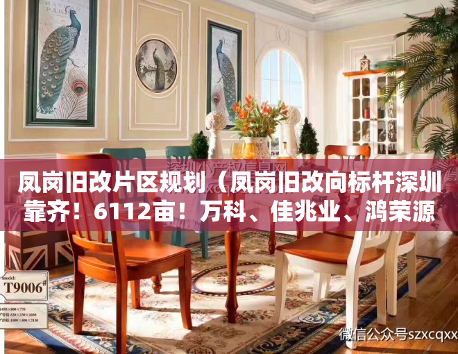 凤岗旧改片区规划（凤岗旧改向标杆深圳靠齐！6112亩！万科、佳兆业、鸿荣源挑大梁）