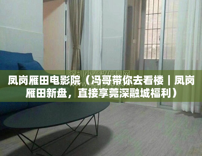 凤岗雁田电影院（冯哥带你去看楼｜凤岗雁田新盘，直接享莞深融城福利）