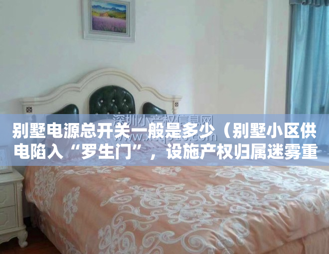 别墅电源总开关一般是多少（别墅小区供电陷入“罗生门”，设施产权归属迷雾重重）