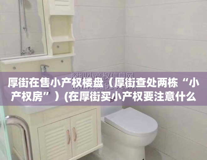 厚街在售小产权楼盘（厚街查处两栋“小产权房”）(在厚街买小产权要注意什么)