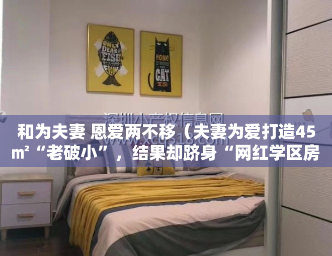 和为夫妻 恩爱两不移（夫妻为爱打造45㎡“老破小”，结果却跻身“网红学区房“！）