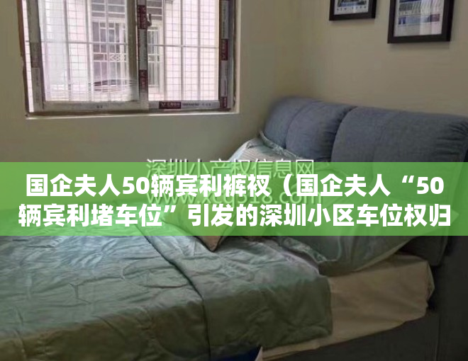 国企夫人50辆宾利裤衩（国企夫人“50辆宾利堵车位”引发的深圳小区车位权归属问题）