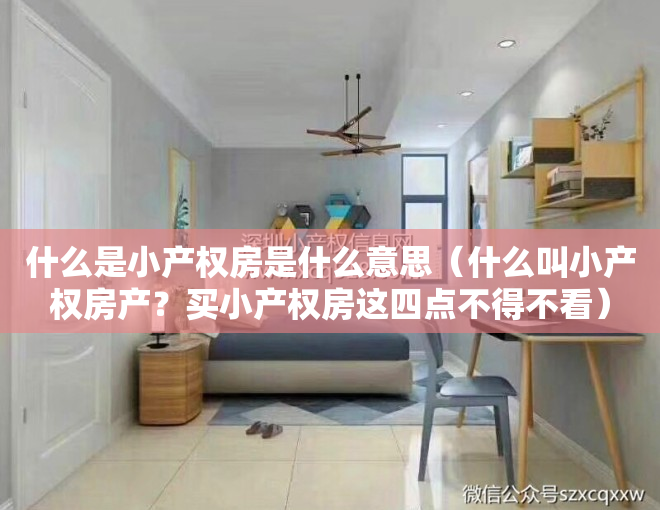 什么是小产权房是什么意思（什么叫小产权房产？买小产权房这四点不得不看）