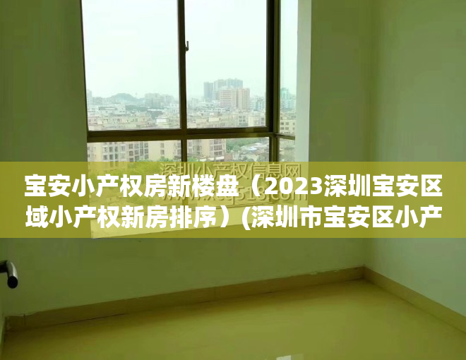 宝安小产权房新楼盘（2023深圳宝安区域小产权新房排序）(深圳市宝安区小产权房房价走势)