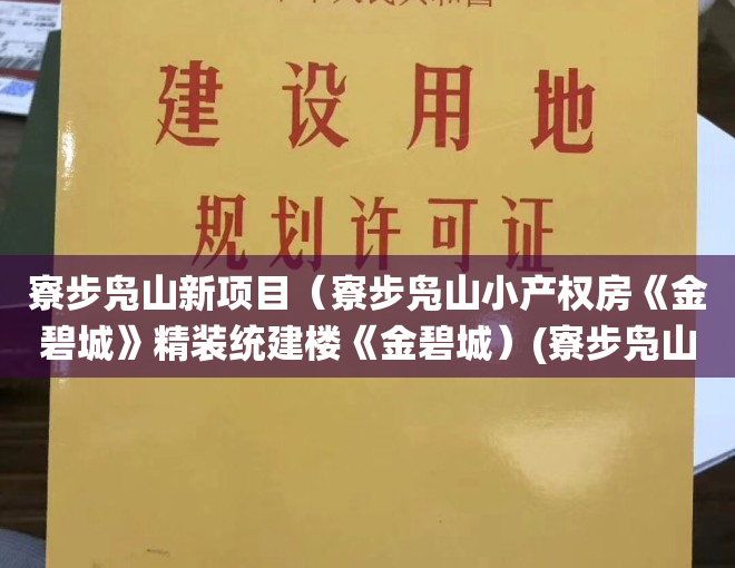 寮步凫山新项目（寮步凫山小产权房《金碧城》精装统建楼《金碧城）(寮步凫山发展)