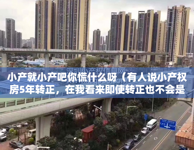 小产就小产吧你慌什么呀（有人说小产权房5年转正，在我看来即使转正也不会是红本房产证）