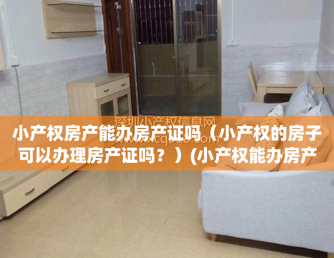 小产权房产能办房产证吗（小产权的房子可以办理房产证吗？）(小产权能办房产证不)