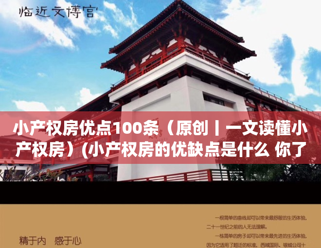 小产权房优点100条（原创丨一文读懂小产权房）(小产权房的优缺点是什么 你了解吗?)