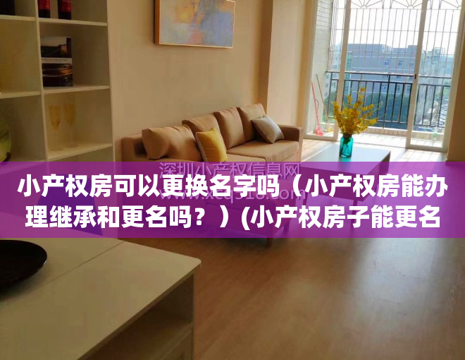 小产权房可以更换名字吗（小产权房能办理继承和更名吗？）(小产权房子能更名可以买吗)