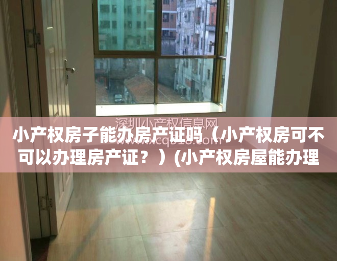 小产权房子能办房产证吗（小产权房可不可以办理房产证？）(小产权房屋能办理房产证吗)