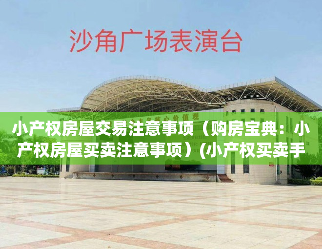 小产权房屋交易注意事项（购房宝典：小产权房屋买卖注意事项）(小产权买卖手续)