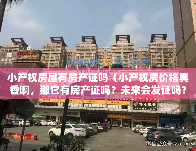 小产权房屋有房产证吗（小产权房价格真香啊，那它有房产证吗？未来会发证吗？）