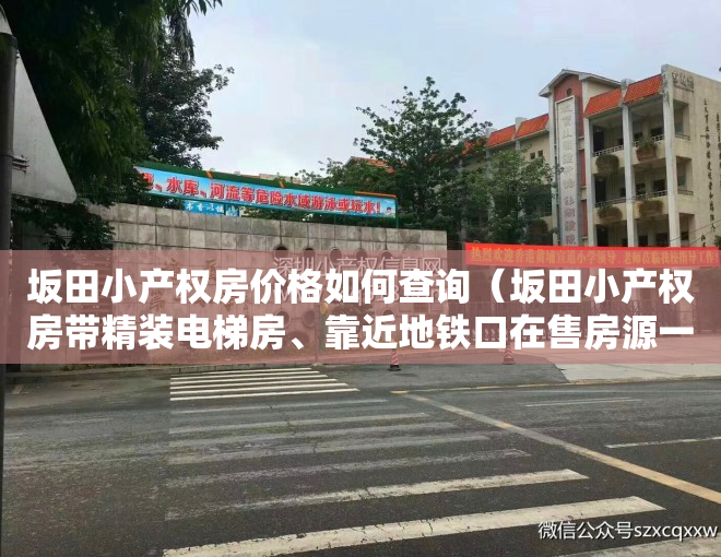 坂田小产权房价格如何查询（坂田小产权房带精装电梯房、靠近地铁口在售房源一览！）