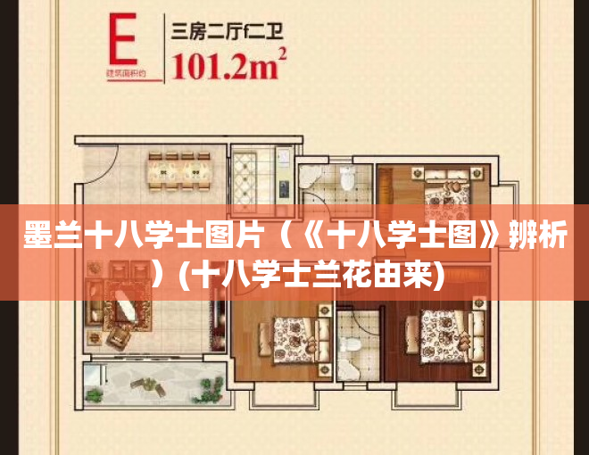 墨兰十八学士图片（《十八学士图》辨析）(十八学士兰花由来)