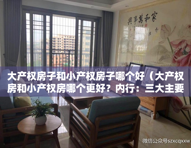 大产权房子和小产权房子哪个好（大产权房和小产权房哪个更好？内行：三大主要区别，懂了）