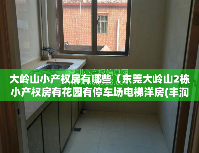 大岭山小产权房有哪些（东莞大岭山2栋小产权房有花园有停车场电梯洋房(丰润花园)3500平起售楼处推荐）