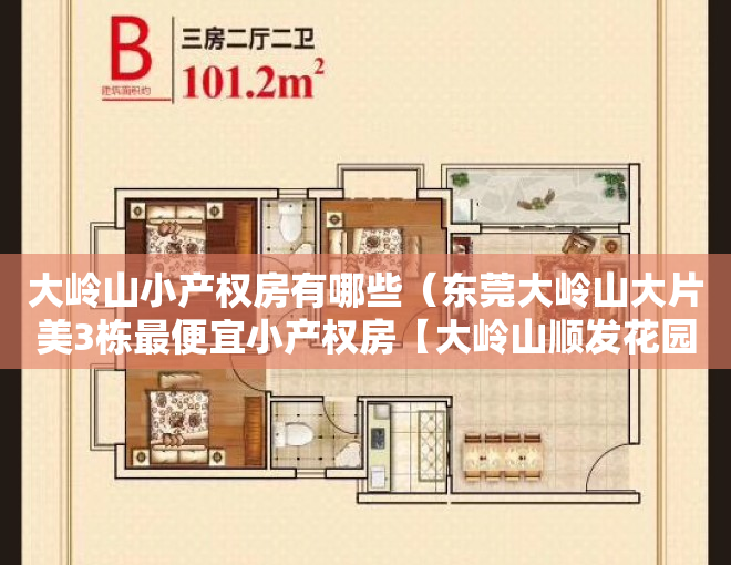 大岭山小产权房有哪些（东莞大岭山大片美3栋最便宜小产权房【大岭山顺发花园】3580起火爆开盘，绝版品质！松湖唯一双地铁口，带停车场，地铁口物业！）