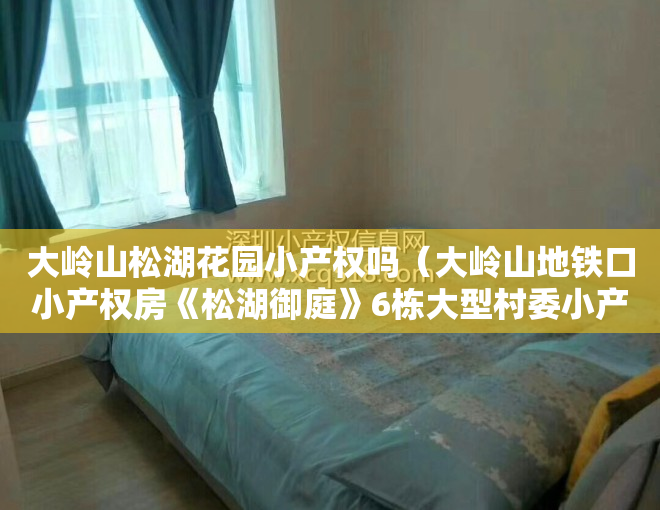大岭山松湖花园小产权吗（大岭山地铁口小产权房《松湖御庭》6栋大型村委小产权）