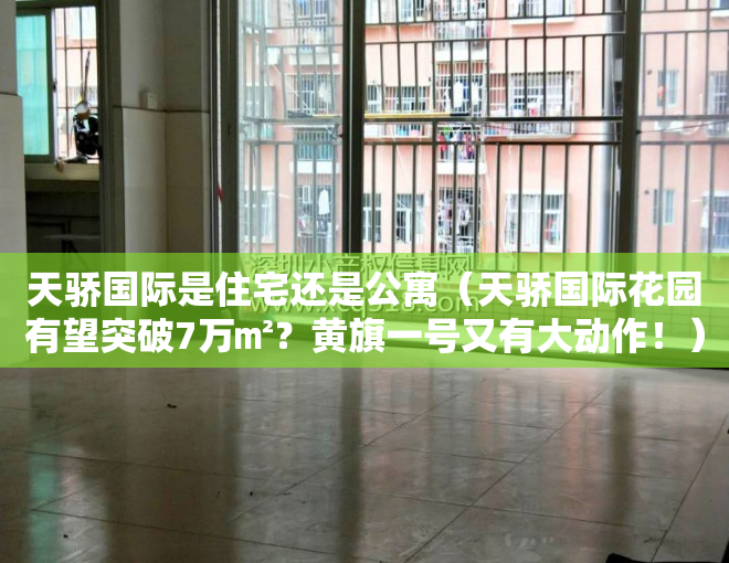 天骄国际是住宅还是公寓（天骄国际花园有望突破7万㎡？黄旗一号又有大动作！）