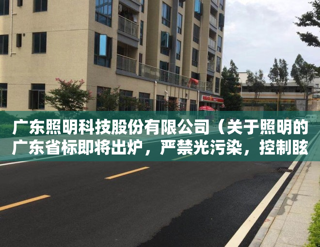 广东照明科技股份有限公司（关于照明的广东省标即将出炉，严禁光污染，控制眩光）