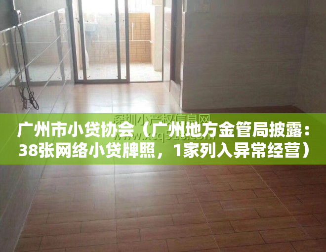 广州市小贷协会（广州地方金管局披露：38张网络小贷牌照，1家列入异常经营）