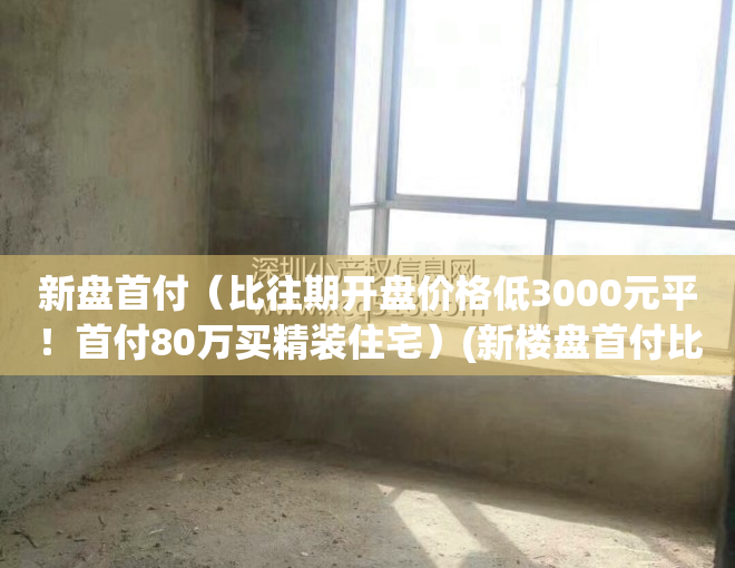 新盘首付（比往期开盘价格低3000元平！首付80万买精装住宅）(新楼盘首付比例)
