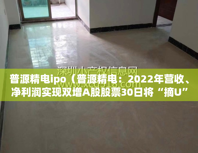 普源精电ipo（普源精电：2022年营收、净利润实现双增A股股票30日将“摘U”）(普源精电上市辅导完成公告)