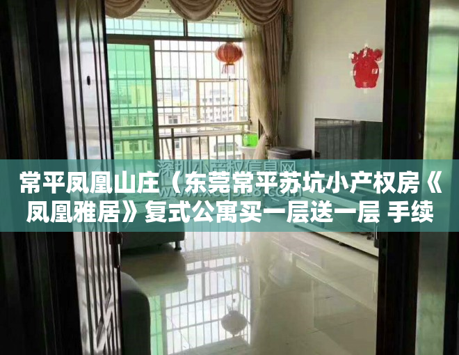 常平凤凰山庄（东莞常平苏坑小产权房《凤凰雅居》复式公寓买一层送一层 手续齐全70年产权常平轻轨站300米  常平实验小学300米 《凤凰雅居》）