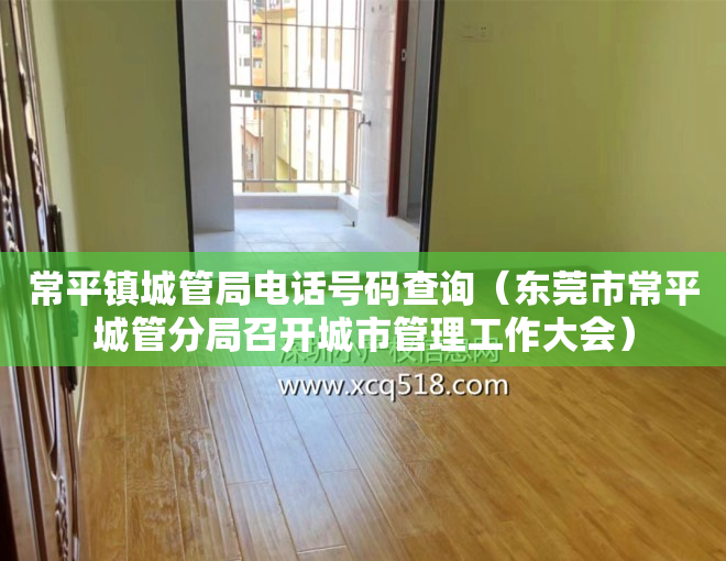 常平镇城管局电话号码查询（东莞市常平城管分局召开城市管理工作大会）