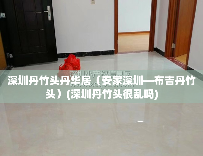 深圳丹竹头丹华居（安家深圳—布吉丹竹头）(深圳丹竹头很乱吗)